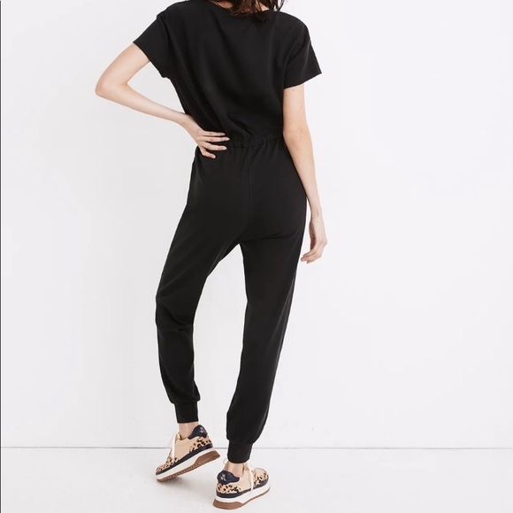 Madewell mwl breeze drawstring jumpsuit true black comfort - Picture 3 of 3